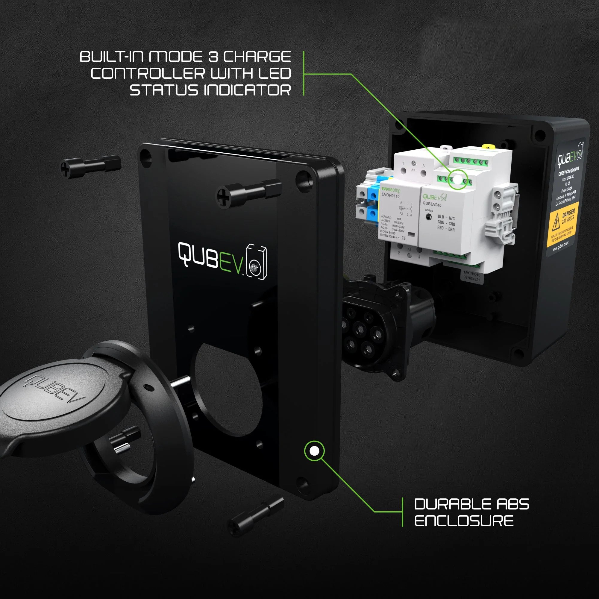 وحدة شحن السيارات الكهربائية QUBEV 3 وحدة شحن السيارات الكهربائية QUBEV