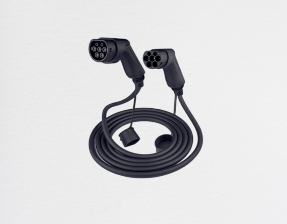 كابل شحن Type 2 إلى Type 2 -(3فاز)- ماركة BESEN 2 كابل شحن Type 2 إلى Type 2